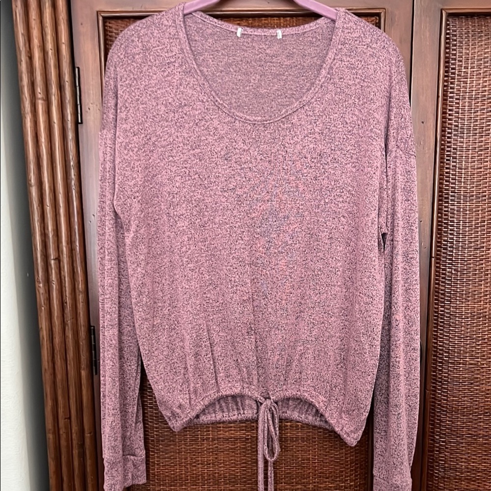 Pink Long Sleeve Knit Top